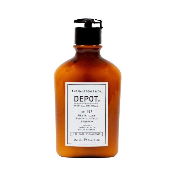 DEPOT No. 107 White Clay Sebum Control Shampoo 250ml